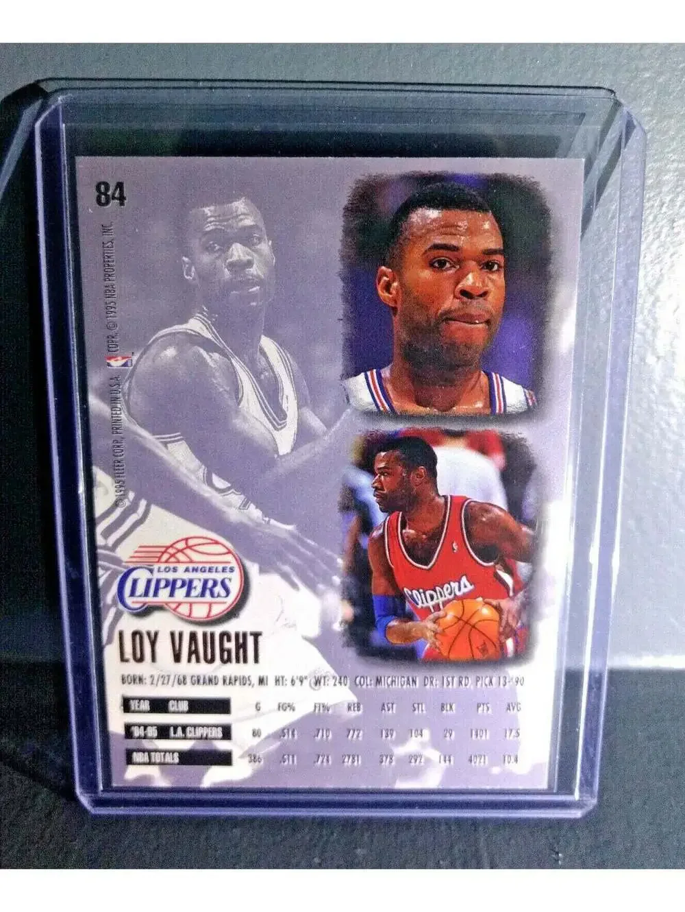 1995-96 Loy Vaught Fleer Ultra #84 Basketball Card